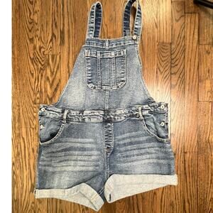 Wallflower Denim Overall Shorts